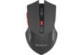 FORSVARSMUS ACCURA MM-275 RF SORT/RØD OPTISK 1600DPI 6P