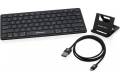 IOGEAR Slim Multi-Link Bluetooth Keyboard with Stand& Reversible Micro USB Cable