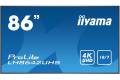 iiyama LH8642UHS-B3 signage display Digital signage flat panel 2.17 m