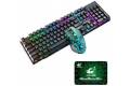 Rainbow Backlit Wireless Gaming Keyboard and Mouse Set