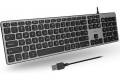 macally usb wired keyboard for mac and windows