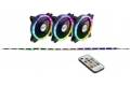 Inter-Tech RS-04 RGB Computerkabinet Ventilator 12 cm Sort