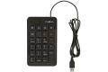 Numeriske tastatur med kabel | USB | Sort