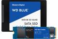 WD Blue 2,5" 500 GB harddisk og WD Blue SN550 1 TB NVMe -lagring