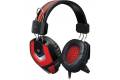 Defender Ridley, Headset, Headset, Spil, Sort, Rød, Binaural, 2,2 m