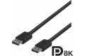 Deltaco DisplayPort 1.4-kabel Svart