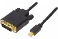 Deltaco Mini-DisplayPort till DVI-kabel 2m