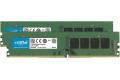 16GB Crucial 2666MHz PC4-21300 CL19 1.2 V Unbuffered Non-ECC DDR4 Dual Memory Kit (2 x 8GB)