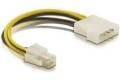 DeLOCK Kabel P4 Stecker > Molex 4pin Stecker