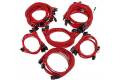 Super Flower Sleeve Cable Kit Pro raudona