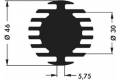 Fischer Elektronik SK 598 10 SA LED-kølelegemer 4.5 K/W (Ø x H) 46 mm x 10 mm