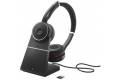 Jabra Evolve 75 Se Med Ladestativ Sort Microsoft Teams
