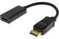 DELTACO DisplayPort hane till HDMI hona adapter