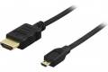 Deltaco HDMI till Micro HDMI-kabel