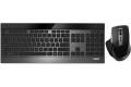 RAPOO Keyboard/Mus Nordisk Layout 9900M Multi-Mode Trådløs Sort