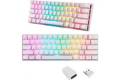 Motospeed Wireless Mechanical keyboard SK62 White (red switch)