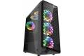 Darkflash Water Square 5 computer case (black) Chassi Svart