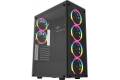 Darkflash Computer Case Phantom + 6 fans (black)