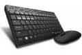 RAPOO Keyboard/Mus Nordisk Layout 8000M Multi-Mode Trådløs Sort