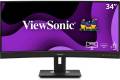 ViewSonic VG3456C 34" 21:9 UWQHD 100Hz USB-C Docking Curved VA LED Monitor