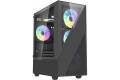 Darkflash Aigo E330M computer case + 4 argb fans (black)