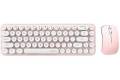 Trådløst tastatur + mus MOFII Bean 2.4G (hvid-lyserød)