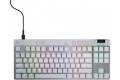 Logitech - PRO X TKL RAPID Tenkeyless Corded Magnetic Analog Switch Gaming Keyboard with Customizable RGB Lighting - White