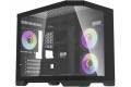 Darkflash FT418 computer case + 6 aRGB fans (black)