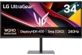 LG UltraGear 34G630A-B 34" 21:9 UWQHD 240Hz Curved VA LCD HDR Gaming Monitor