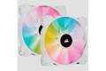 Corsair iCUE SP140 RGB ELITE Hvit Vifte 2pk