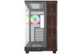 Thermaltake View 380 XL WS ARGB; Mid Tower Chassis; Side Wood Trim; 4x120mm ARGB Lite Fans Included; 360mm Radiator Support; 420mm GPU Clearance;...