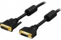 DELTACO DVI monitorkabel DVI-D Dual Link ha-ho Svart 2 m