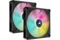 Corsair ML140 RGB Elite Premium 140mm PWM Magnetic Levitation Dual Fan Kit with iCUE Lightning Node Core