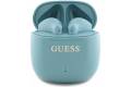 GUESS Bluetooth headphones GUTWSJ14ESGQ TWS + docking station turquoise/turquoise Printed Classic Logo