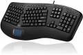 Adesso Tru Form Ergonomic USB QWERTY Black Keyboard