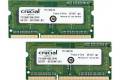 Crucial 8GB Kit (4GBx2) DDR3 1600 MT/s (PC3-12800) CL11 SODIMM 204pin 1.35V Single Ranked