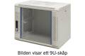 Toten 19" Väggskåp 12U 600x450 Glasdörr