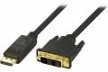 DELTACO DisplayPort till DVI monitorkabel