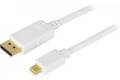 Deltaco DisplayPort till Mini-DisplayPort-kabel 3m