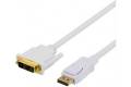 Deltaco DisplayPort till DVI-kabel 1m