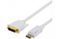Deltaco DisplayPort till DVI-kabel 0.5m