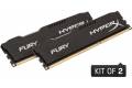 Kingston HyperX Fury Black 16GB (2x8GB) DDR3 PC3-12800C10 1600MHz Dual Channel Kit (HX316C10FBK2/16)