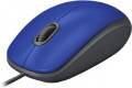 Logitech M110 Silent Kablet 1,000dpi Mus Blå