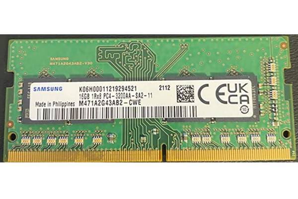 Samsung M471A2K43EB1-CWE 16GB 2Rx8 DDR4 PC4-25600 3200MHZ 260 PIN